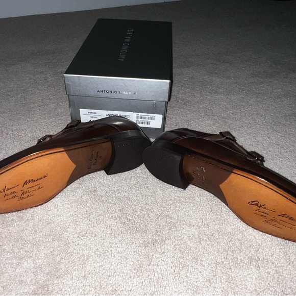 Brand New Antonio Maurizi Monk Strap Cognac - Picture 5 of 7
